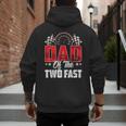 2 Year Old Racing Car Two Fast Birthday 2nd Family Dad Men's Hoodie Back Print