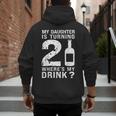 21st Birthday Dad Mom 21 Year Old My Daughter Squad Men's Hoodie Back Print