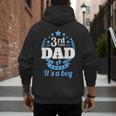 3rd Time Dad Dad Pregnancy It's a Boy Men's Hoodie Back Print