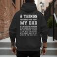 5 Things You Should Know About My Dad He's An Excellent Men's Hoodie Back Print