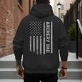 Archery Dad America US Flag Patriot Vintage Archer Men's Hoodie Back Print