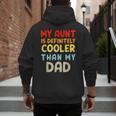 My Aunt Is Definitely Cooler Than My Dad Girl Boy Aunt Love Men's Hoodie Back Print