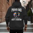 Autism Awareness For Proud Dad Support Autistic Kids Men's Hoodie Back Print