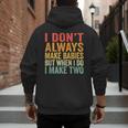 Baby Twins For Pregnant Mum Dad Men's Hoodie Back Print