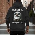 Bald & Majestic Sexy Bald Guy Dad Men's Hoodie Back Print
