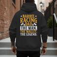 Barrel Racing Dad Horse Barrel Racer Men's Hoodie Back Print