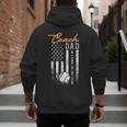 Baseball Coach Dad Like A Normal Dad Only Cooler USA Flag Men's Hoodie Back Print Baseball Coach Dad Like A Normal Dad Only Cooler USA Flag Men's Hoodie Back Print