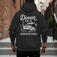 Bbq Men Smoking Meat Smoker Grilling Barbecue Dad Men's Hoodie Back Print