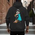 Bernedoodle I Love Dad Tattoo Apparel Dog Dad Dads Men's Hoodie Back Print