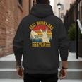 Best Bunny Dad Ever Rabbit Lover Father Pet Rabbit Men's Hoodie Back Print