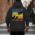 Best Cat Dad Ever Fist Bump For Fur Daddies Men Women Girls Kids Men's Hoodie Back Print