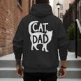 Best Cat Dad Fathers Day Men Kitty Daddy Papa Christmas Meow Men's Hoodie Back Print