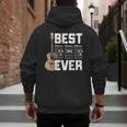 Best Dad Ever Guitarist Father D-A-D Chord Guitar Men's Hoodie Back Print