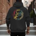 Best Dad In The World Father's Day Vintage Dad Men's Hoodie Back Print