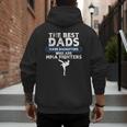 The Best Dads Have Daughters Who Are Mma Fighters Vintage Men's Hoodie Back Print