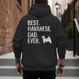 Best Havanese Dad Ever Cool Dog Owner Men's Hoodie Back Print