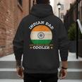 Best Indian Dad Ever Father's Day India Flag Pride Men's Hoodie Back Print
