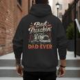 Best Truckin Dad Ever Trucker Truck Driver Father's Day Men Men's Hoodie Back Print
