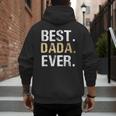 Birthday Fathers Day Christmas For Dada Dada From Granddaughter Grandson Best Dada Men's Hoodie Back Print