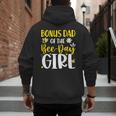 Bonus Dad Of The Bee Day Girl Birthday Party Family Men's Hoodie Back Print