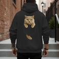 British Shorthair Cat Pocket Cat Mom Cat Dad Cat Lover Men's Hoodie Back Print British Shorthair Cat Pocket Cat Mom Cat Dad Cat Lover Men's Hoodie Back Print