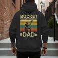 Bucket Dad Softball Dad Baseball Coach Father's Day Men's Hoodie Back Print