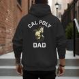 Cal Poly Mustangs Arched Dad Men's Hoodie Back Print