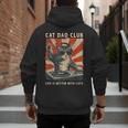 Cat Dad Club Life Is Better With Cats Cat Dad Cat Men's Hoodie Back Print