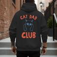 Cat Dad Club Life Is Better With Cats Retro Cat Dad Men's Hoodie Back Print