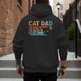 Cat Dad The Man The Myth Snack Dealer Fathers Day Men's Hoodie Back Print