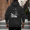 The Catfather Fathersday Best Birthday Cat Dad Men's Hoodie Back Print