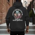 Cats Side Quest Distracted Tabletop Men Women Kids Dad Men's Hoodie Back Print