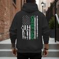 Cheer Dad Flag Green Cheerleading Men's Hoodie Back Print Cheer Dad Flag Green Cheerleading Men's Hoodie Back Print