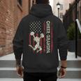 Cheer Grandpa US Flag Dad Patriotic Cheerleader Fathers Day Men's Hoodie Back Print Cheer Grandpa US Flag Dad Patriotic Cheerleader Fathers Day Men's Hoodie Back Print