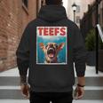 Chihuahua Teefs Top Teeth Chi Jowls Paws Dog Mom Dad Men's Hoodie Back Print