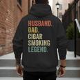 Cigar Lover For Dad Men Vintage Cigar Saying Men's Hoodie Back Print