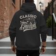 Classic Grandpa Saying Car Lover Men Dad Papa Grandpa Men's Hoodie Back Print