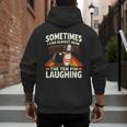 Cool Bowling Men Dad Bowler Fun Crazy Best Bowling Men's Hoodie Back Print