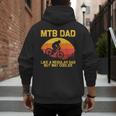 Cool Mountain Biking For Dad Father Biker MTB Bicycle Bike Men's Hoodie Back Print
