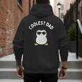 The Coolest Dad Cool Penguin By Dangerous Dad Men's Hoodie Back Print