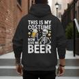 This Is My Costume Give Me A Beer Shirt Men Dad Halloween Men's Hoodie Back Print