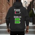 Cufflinks Battery Filled Tired Dad Low Battery Charge Men's Hoodie Back Print