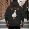 Cute Duck Dad Lover Illustration Duck Owner Men's Hoodie Back Print