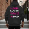 Cute Girls Hunting Dad Daughter Hunting Buddy Hunter Men's Hoodie Back Print