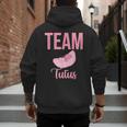 Cute Team Tutus Gender Reveal For Mom And Dad Men's Hoodie Back Print Cute Team Tutus Gender Reveal For Mom And Dad Men's Hoodie Back Print