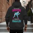 Cute Wrestling Daughter Favorite Wrestler Dad Mom Men's Hoodie Back Print