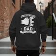 Dad Of 3 Cool Daddy Of Three Fathers Day Dad Of Three Men's Hoodie Back Print