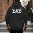 Dad 3 Kids 3rd Pregnancy Announcement Third Baby Tshirt Men's Hoodie Back Print