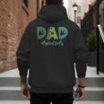 Dad Asaurus Dinosaur Birthday Mom Dad Birthday Boy T-Rex Men's Hoodie Back Print