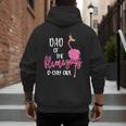 Dad Of B-Day Girl Flamazing Pink Flamingo Birthday Party Men's Hoodie Back Print Dad Of B-Day Girl Flamazing Pink Flamingo Birthday Party Men's Hoodie Back Print